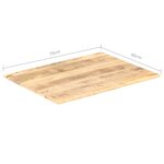 vidaXL Dessus de table Bois de manguier solide 15-16 mm 70x60 cm