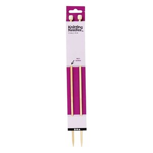 2 aiguilles à tricoter en bambou 35 cm - Ø 5 5 mm