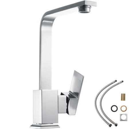 Tectake robinet de cuisine à bec déporté