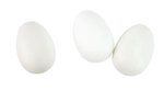Oeuf en plastique Déco de Pâques Blanc 6x4cm 8 pièces