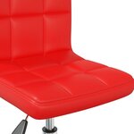 vidaXL Chaises à manger pivotantes lot de 2 rouge similicuir