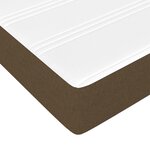 vidaXL Lit à sommier tapissier avec matelas Marron foncé 120x200 cm