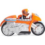 Pat patrouille - vehicule + figurine amovible zuma moto pups paw patrol - moto rétrofriction - 6060544 - jouet enfant 3 ans et +