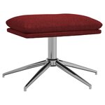 vidaXL Repose-pied Rouge bordeaux 60x60x35 cm Tissu