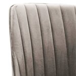 vidaXL Chaises à manger lot de 2 Gris clair Velours
