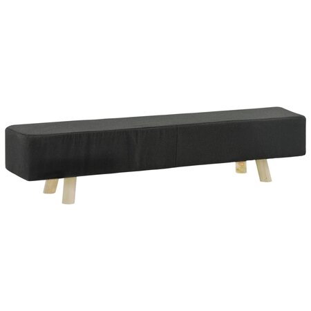 vidaXL Repose-pied Gris foncé 120x28x26 cm Tissu