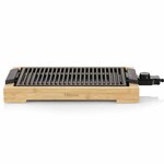 Tristar Plancha et barbecue électrique 2000 W 37x25 cm Bambou