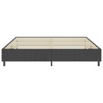 vidaXL Sommier tapissier Gris Tissu 200 x 200 cm