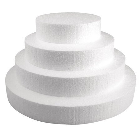 Pièce montée polystyrène Ø 30 à 15 cm Haut 16 cm 4 p