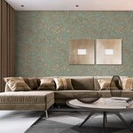 DUTCH WALLCOVERINGS Papier peint Motif avec pins Vert