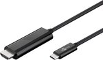 Cable adaptateur USB Type C Goobay vers HDMI 1,80m (Noir)