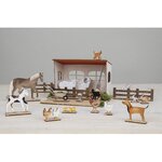 pces bois à insérer  Ferme  FSC MixCredit  nature  45 pces  1kit
