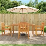 vidaXL Ensemble de salle à manger de jardin 5 Pièces Bois d'acacia solide