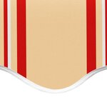 vidaXL Tissu de remplacement pour auvent Jaune et orange 3x2 5 m