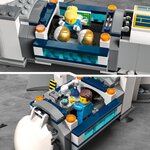 Lego 60350 city la base de recherche lunaire  module lunaire  jouets des 7 ans  avec 6 minifigures d'astronautes