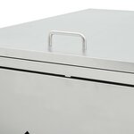 vidaXL Abri de poubelle double sur roulettes 240 L Acier inoxydable