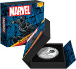 Pièce de monnaie en Argent 2 Dollars g 31.1 (1 oz) Millésime 2023 Marvel Niue BLACK PANTHER