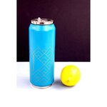 YOKO DESIGN Canette isotherme Art déco - Bleu canard - 500 ml