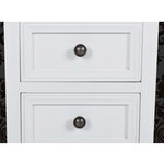 vidaXL Table de chevet 2 Pièces avec 2 tiroirs MDF Blanc