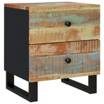 vidaXL Table de chevet 40x33x46 cm Bois massif de récupération