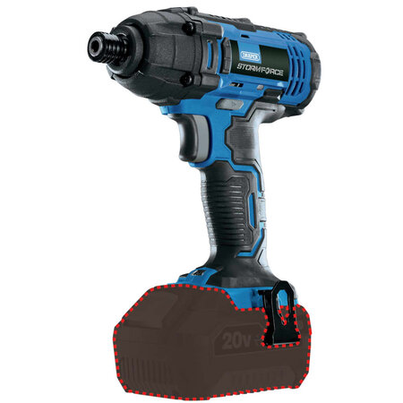 Draper tools perceuse à percussion sans fil storm force 20v 180nm
