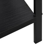 vidaXL Bibliothèque à 5 niveaux Noir 60x27 6x158 5 cm Aggloméré