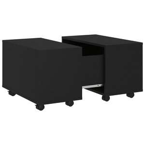 vidaXL Table basse Noir 60x60x38 cm Aggloméré