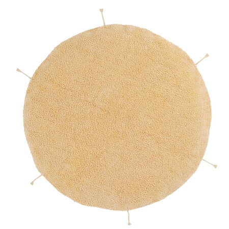 Pouf grand format miel rond Ø 120 cm