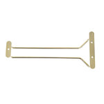 Support professionnel pour verres à pied en acier 410 mm -  - acier poli 115x410x36mm