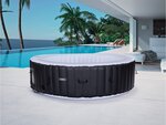 Spa gonflable "saint tropez" en pvc - 6 places - noir