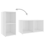 vidaXL Ensemble de meubles TV 6 Pièces Blanc brillant Aggloméré