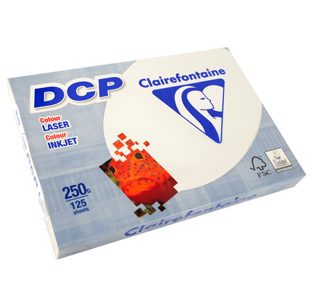Ramette 125 Feuilles Papier DCP 250g A4 210x297 mm Certifié FSC Ivoire CLAIREFONTAINE