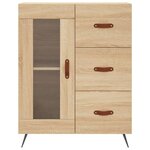 vidaXL Buffet haut Chêne sonoma 69 5x34x180 cm Bois d'ingénierie