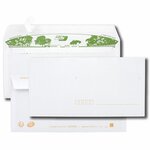 Paquet de 40 enveloppes extra blanches 100% recyclées dl 110x220 80g gpv