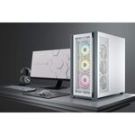 CORSAIR Boîtier PC 5000D Airflow - Verre Trempé Moyen-Tour ATX  - Blanc (CC-9011211-WW)