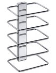 Rack porte-serviettes en acier chromé HOTEL 26,5 x15 x12 cm
