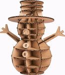 MAQUETTE BONHOMME DE NEIGE CARTON 150x150mm