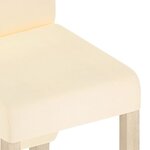 vidaXL Chaises à manger lot de 2 crème tissu