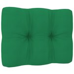 vidaXL Coussins de palette 2 Pièces vert tissu