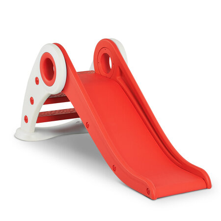 Toboggan enfant pliable 3 à 6 ans usage intérieur extérieur dim. 120L x 50l x 56H cm HDPE rouge