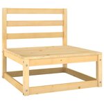 vidaXL Salon de jardin 9 Pièces avec coussins anthracite Pin massif
