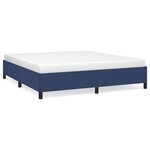 vidaXL Cadre de lit Bleu 160x200 cm Tissu