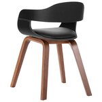 vidaXL Chaise de salle à manger Bois courbé et similicuir