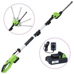 vidaXL Tondeuse à perche sans fil avec bloc-piles 20V 1500 mAh Li-ion