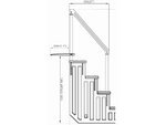 Escalier simple pour piscine