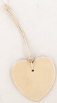 Etiquette Tags en bois coeur 6 x 6 cm 6 pièces