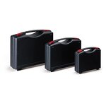 Mallette plastique noire haute résistance 390x287x100 mm (lot de 8)