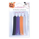 4 stylos choco Halloween