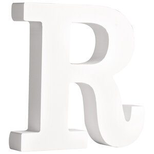 Lettre R MDF Blanc 11 cm