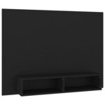 vidaXL Meuble TV mural Noir 120x23 5x90 cm Aggloméré